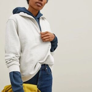 Everlane The Track Half Zip-Up sweatshirt